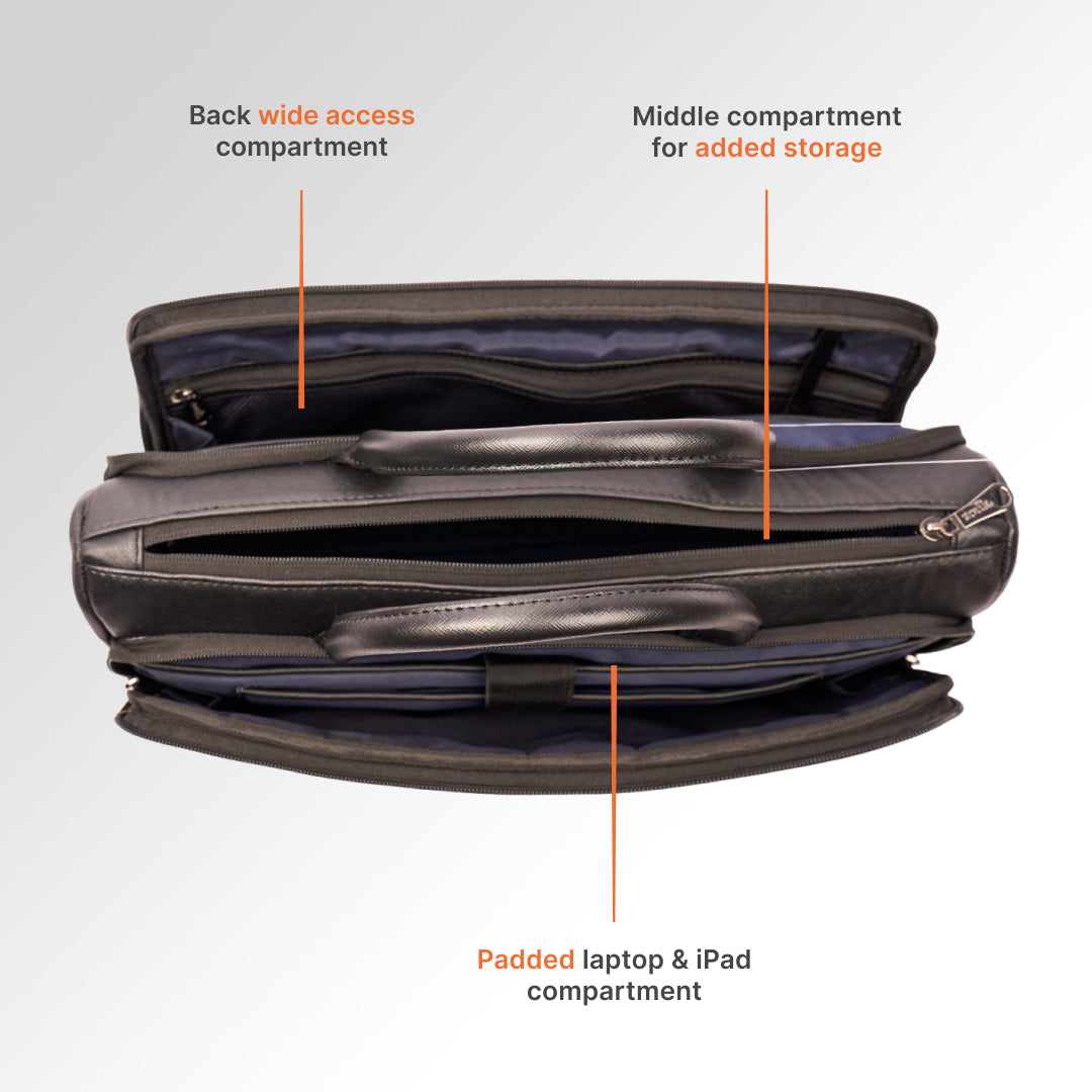 Ajanta Allure Pro Laptop Bag (Black)