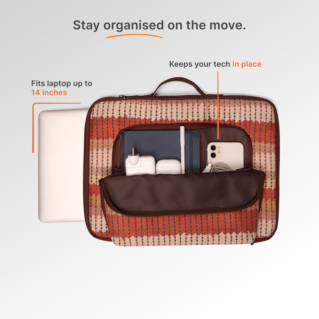 Cochin Cortado Urban Laptop Sleeve - 14inch (Brown)