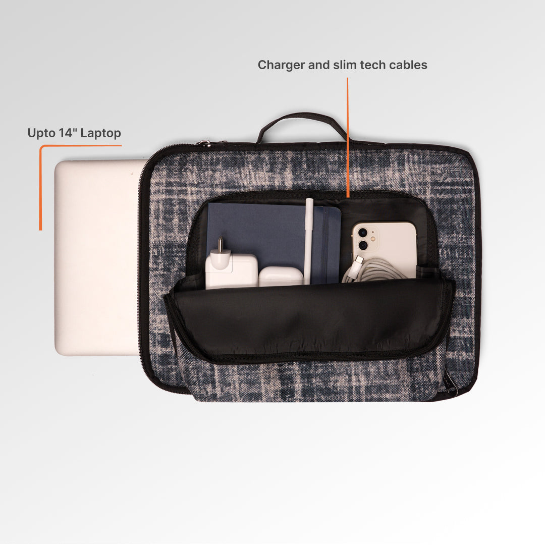 Leh Grit Urban Laptop Sleeve - 14inch (Black)