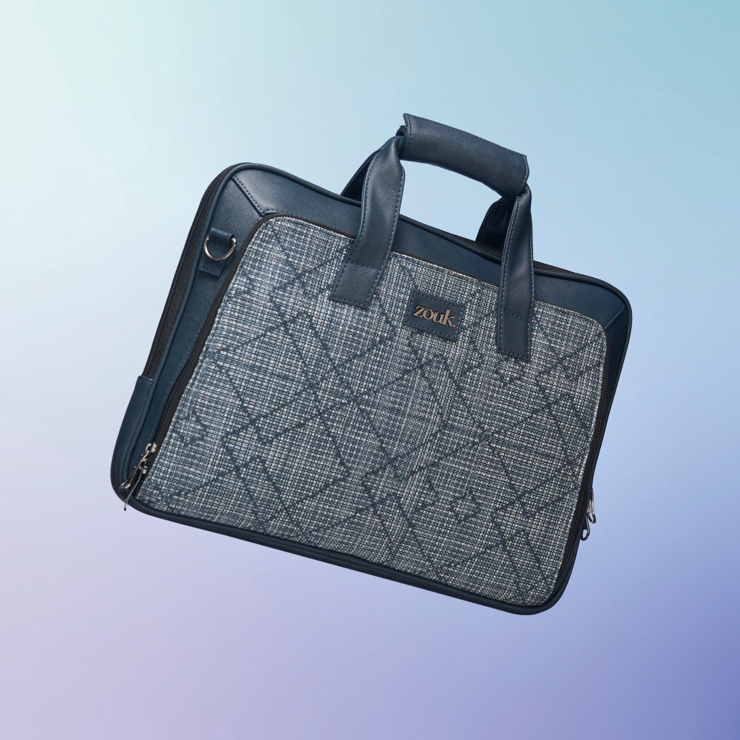 Calcutta Pixels Executive Laptop Bag (Blue)