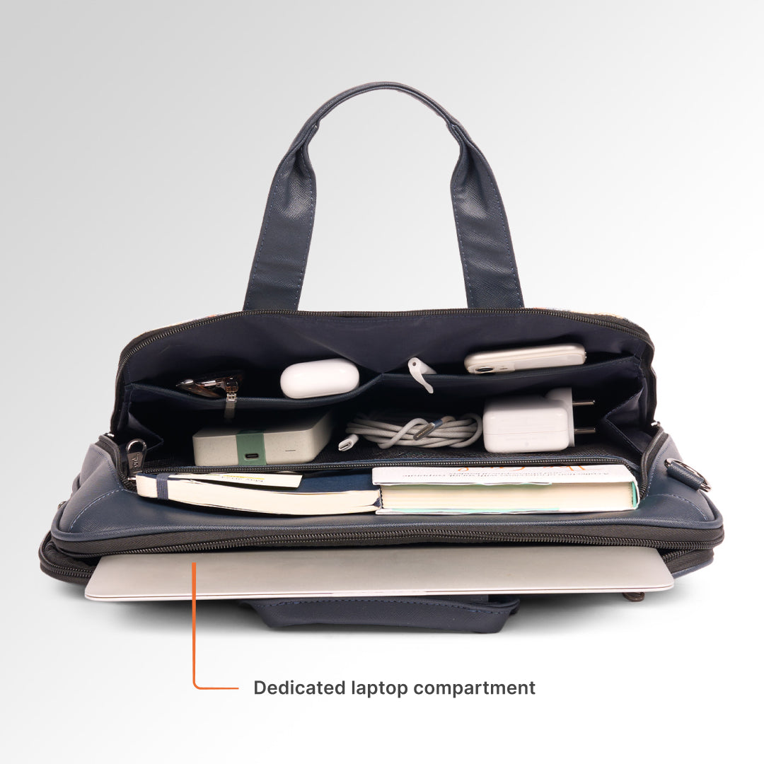 Kasauli Cipher Executive Laptop Bag (Blue)