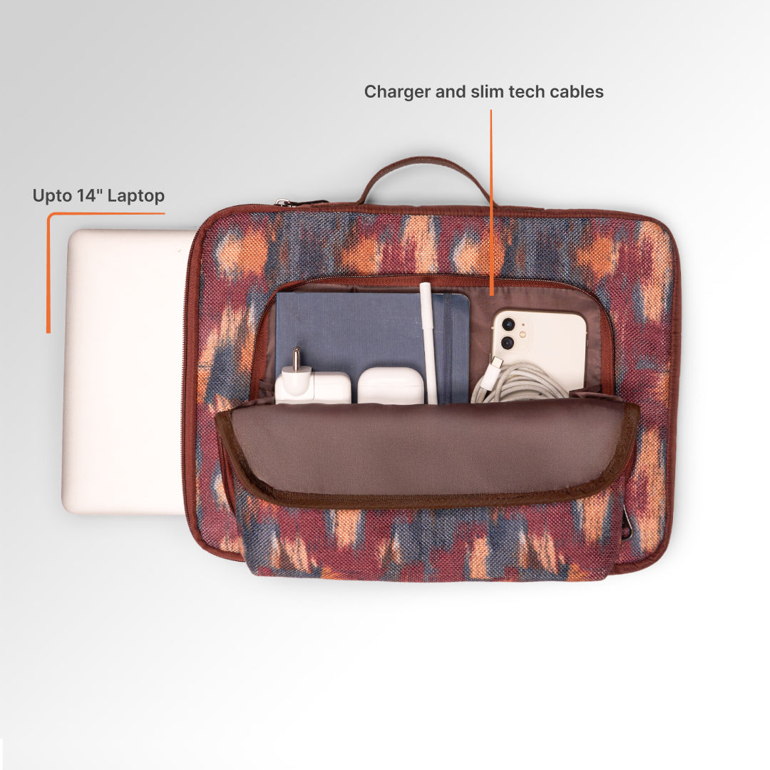 Ajanta Allure Urban Laptop Sleeve - 14inch (Brown)