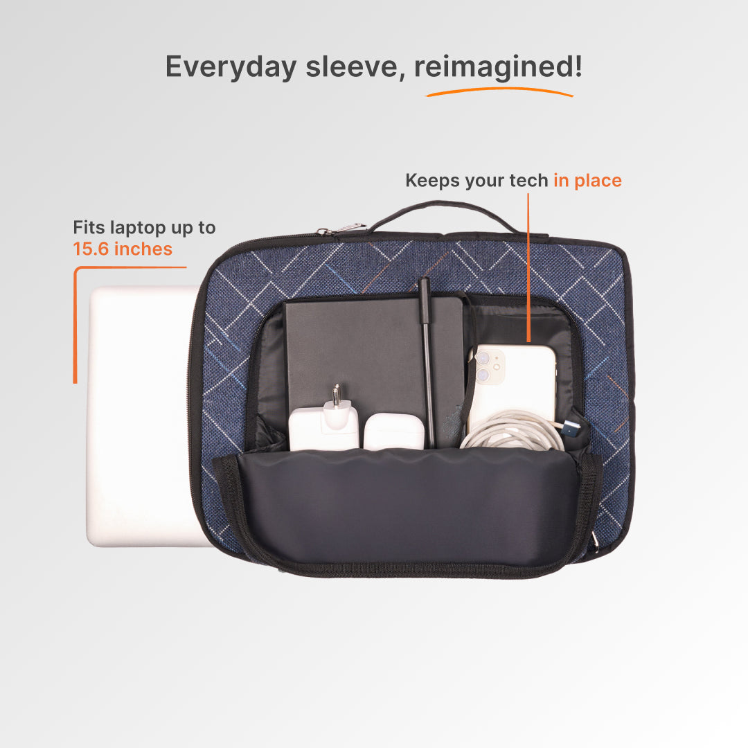 Bombay Tartan Signature Laptop Sleeve - 15.6inch (Black)