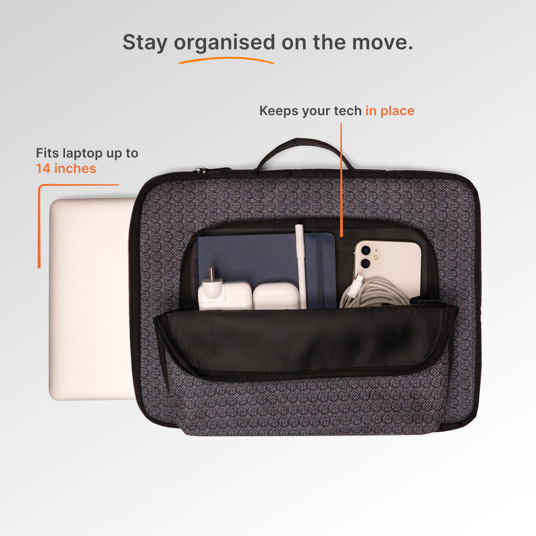 Zanskar Zenith Urban Laptop Sleeve - 14inch (Black)