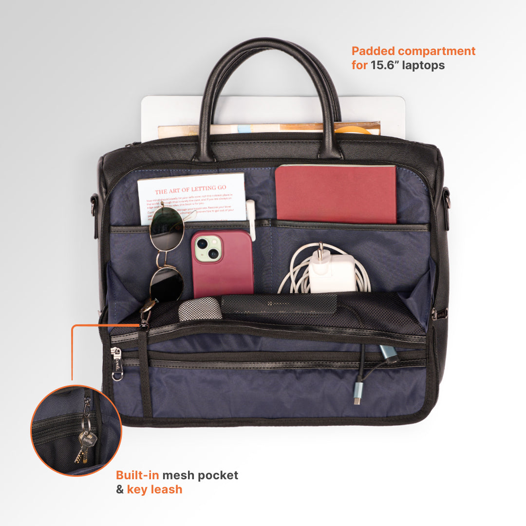 Jet Black Pro Laptop Bag (Black)