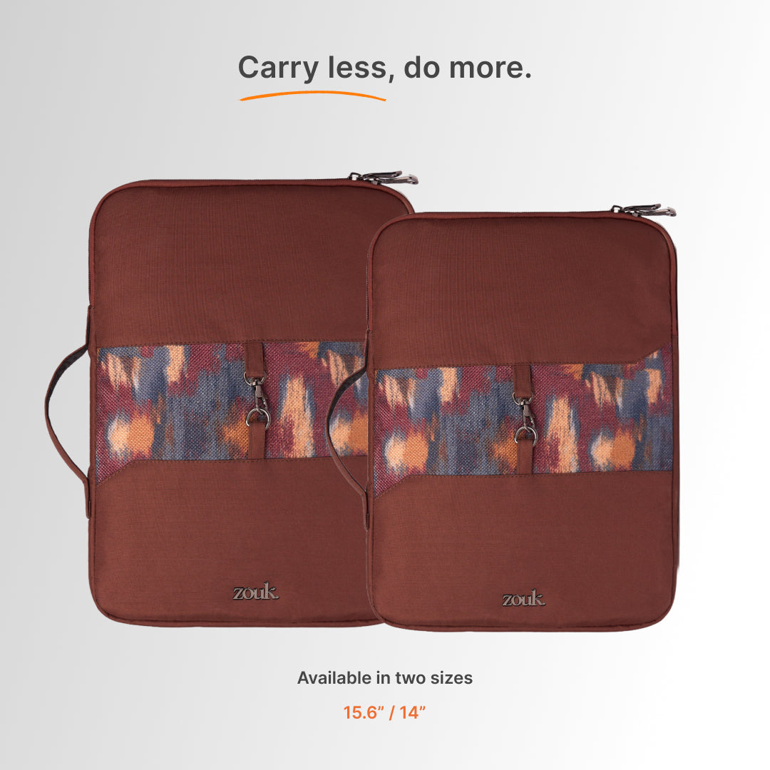 Ajanta Allure Signature Laptop Sleeve - 14inch (Brown)