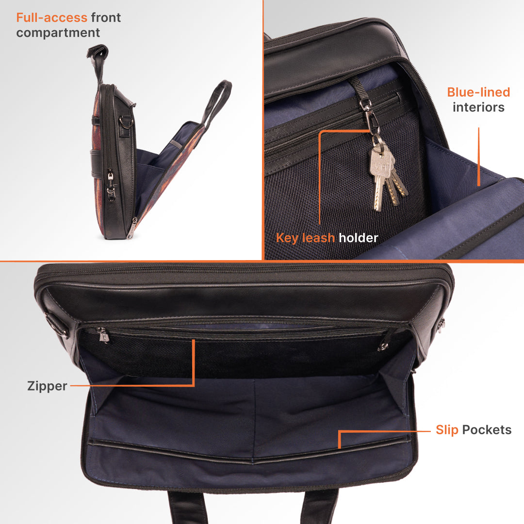 Ajanta Allure Executive Laptop Bag (Black)