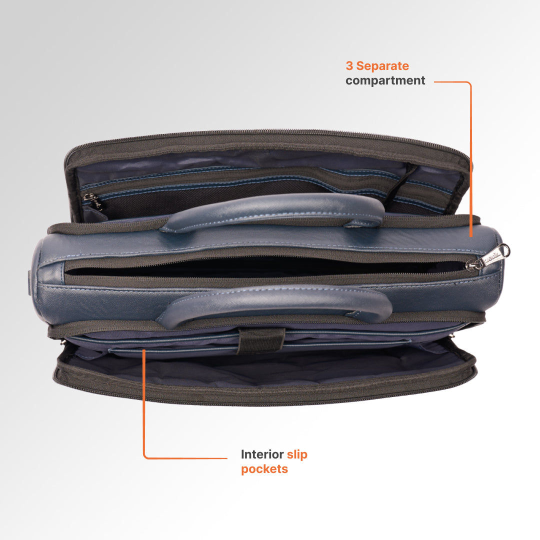 Calcutta Pixels Pro Laptop Bag (Blue)