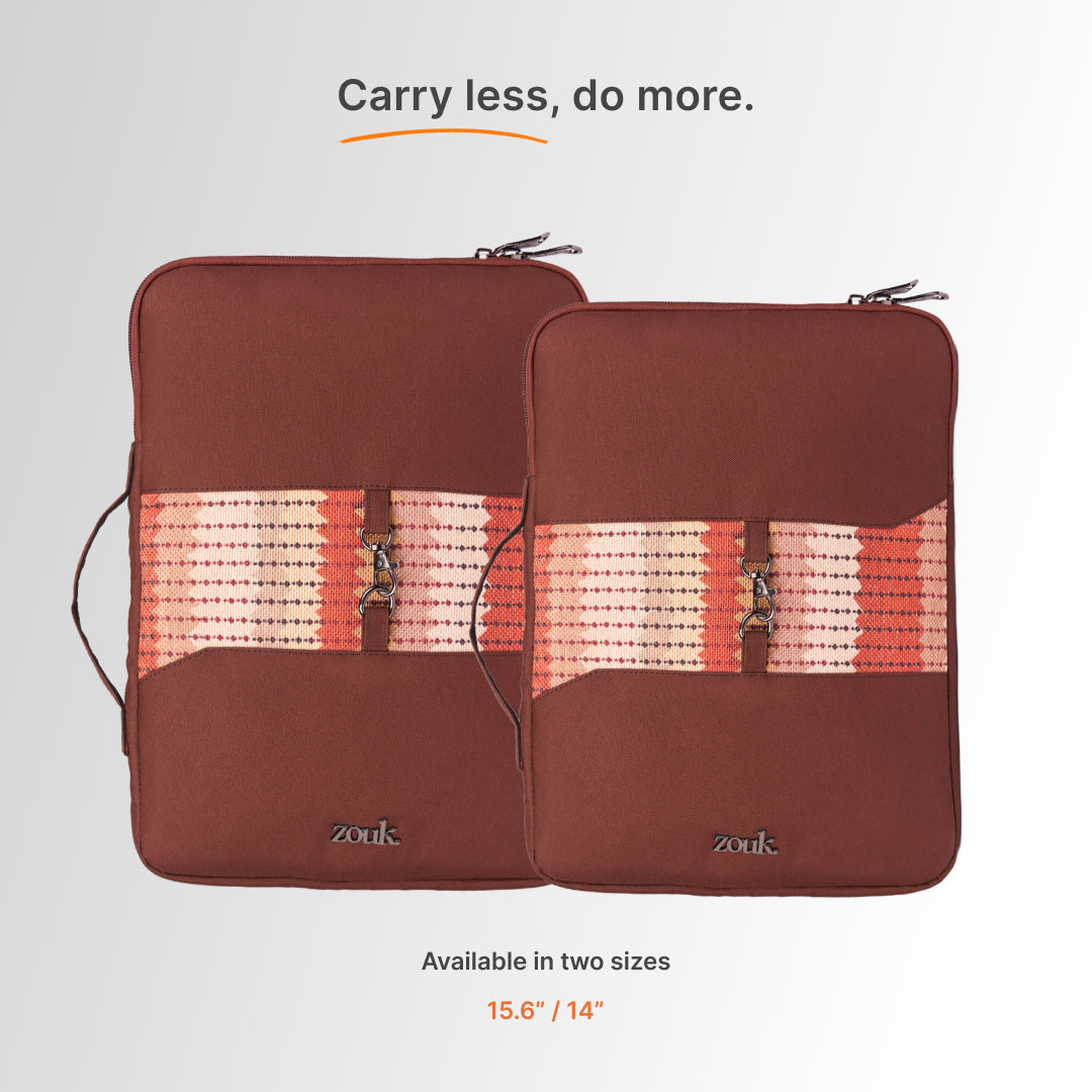 Cochin Cortado Signature Laptop Sleeve - 14inch (Brown)