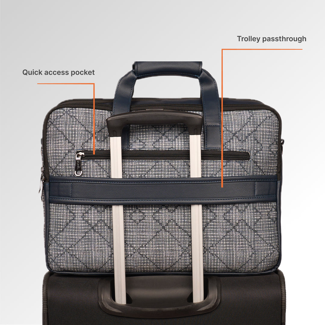 Calcutta Pixels Office Laptop Bag (Blue)