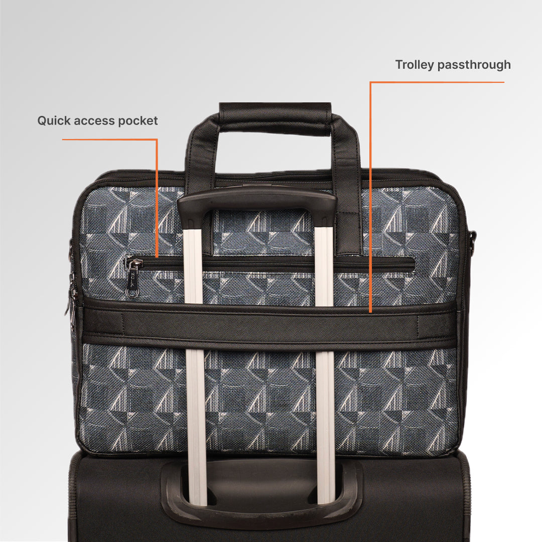 Kochi Carbon Office Laptop Bag (Black)