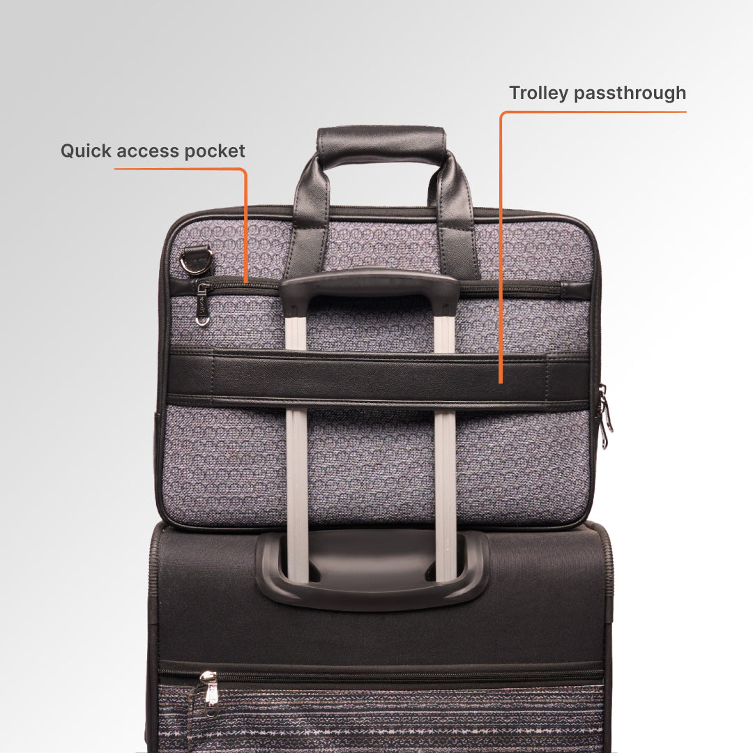 Zanskar Zenith Executive Laptop Bag (Black)