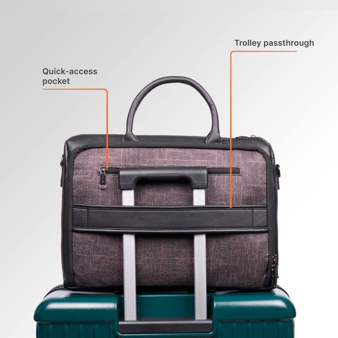 Golkonda Brass Pro Laptop Bag (Black)