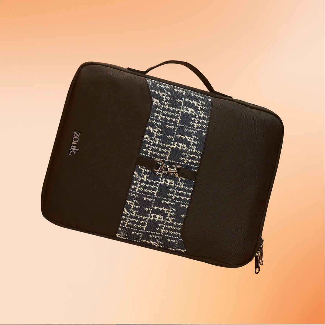Madras Monochrome Signature Laptop Sleeve - 16inch (Black)