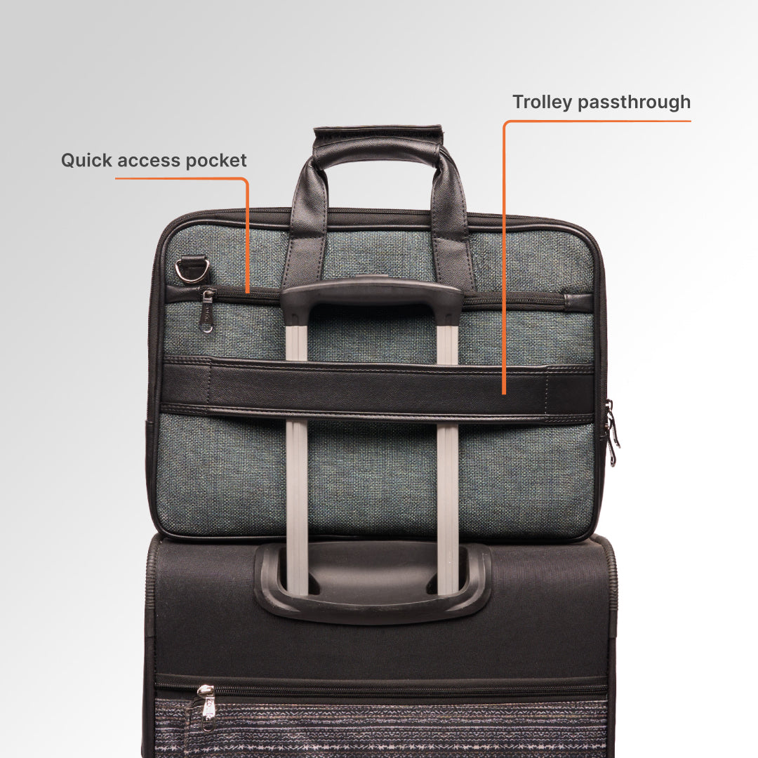 Ajmer Haze Executive Laptop Bag (Black)