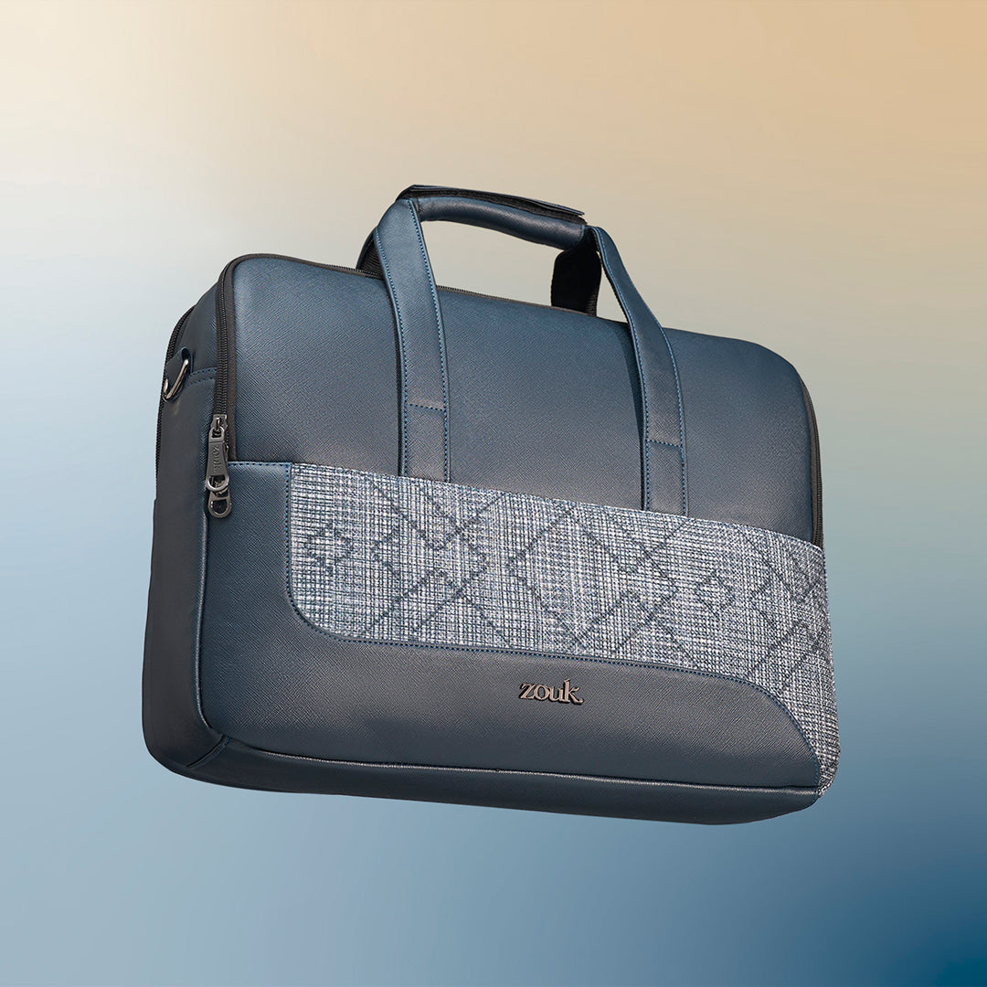 Calcutta Pixels Office Laptop Bag (Blue)