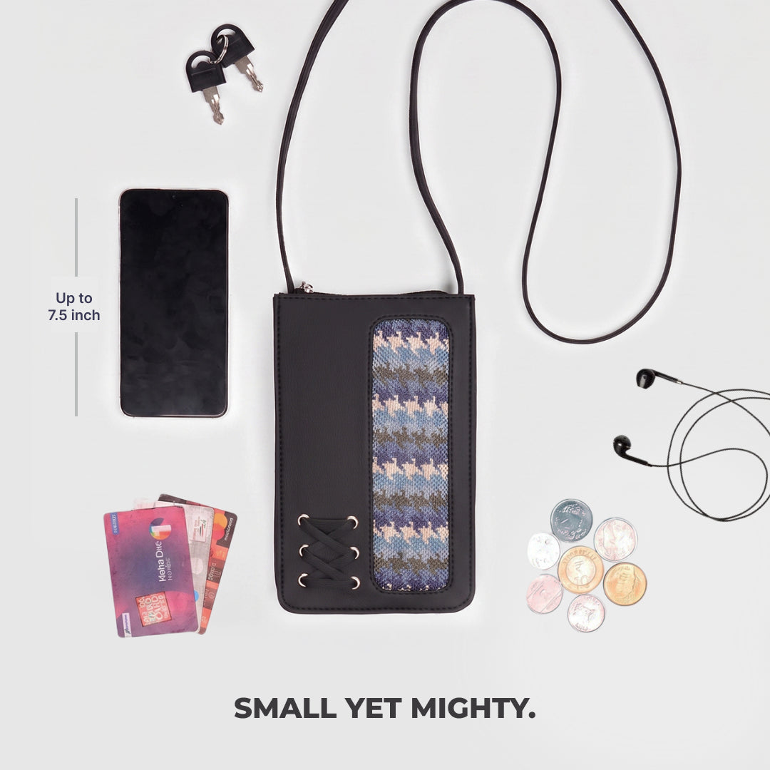 Aarini Phone Sling Bombay Houndstooth