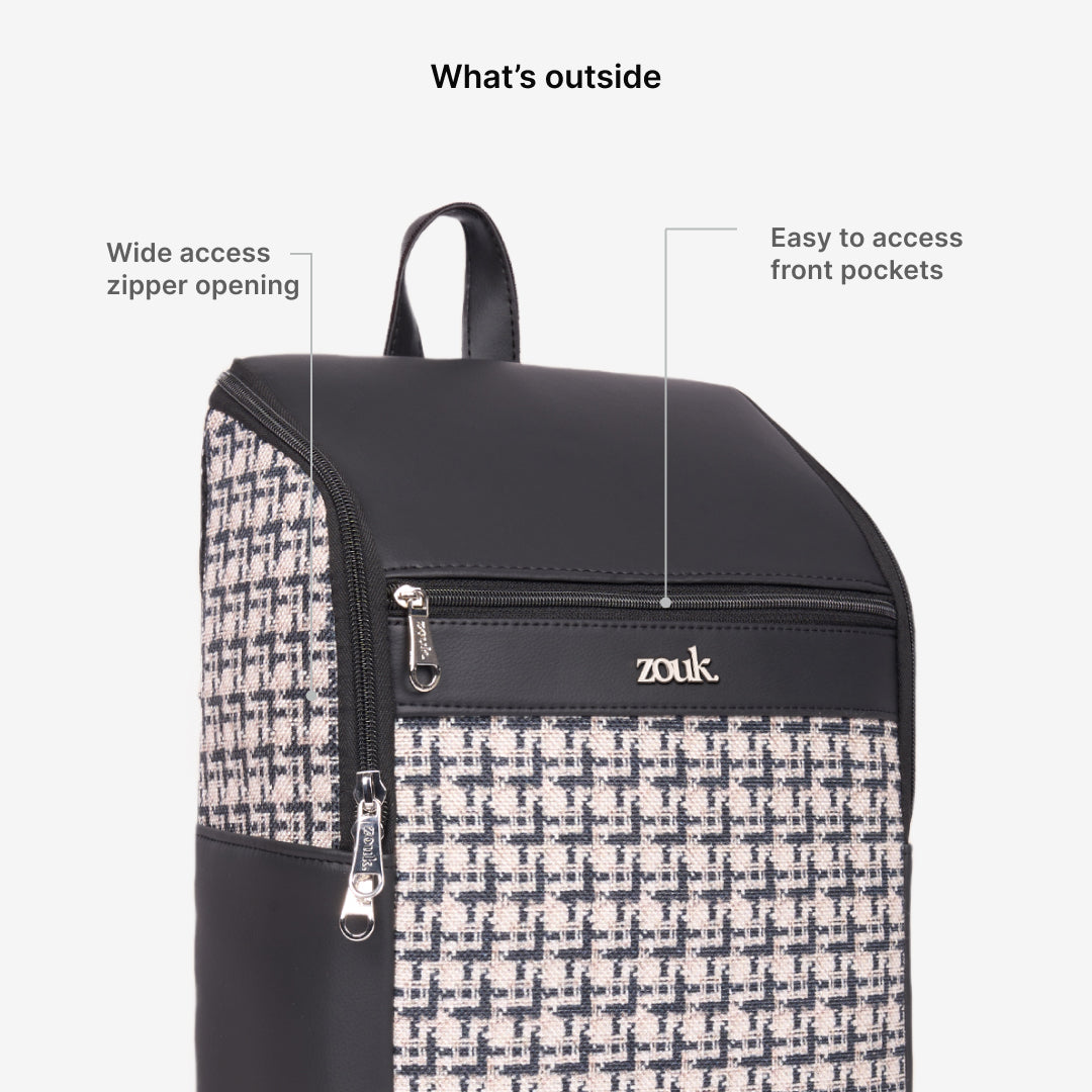 Amalia Laptop Backpack (Black) - Carter Checks