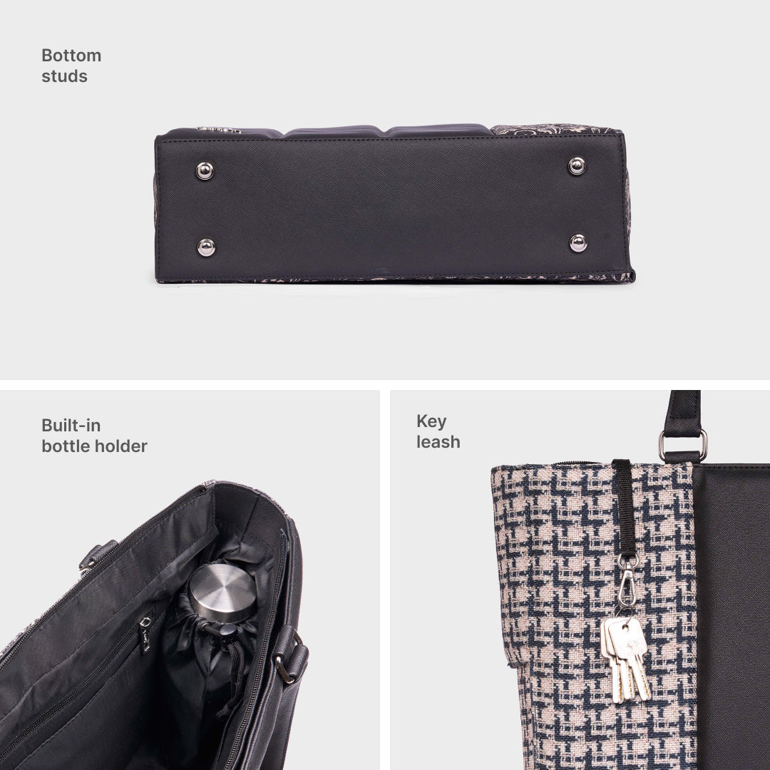 Carter Checks Ace Office Bag (Black)