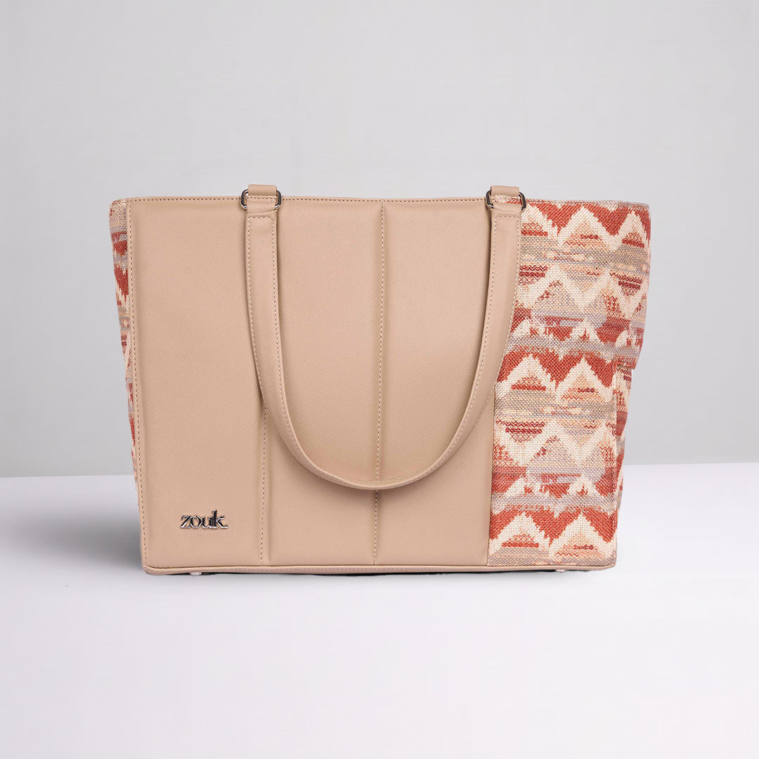Salawas Saffron Ace Office Bag (Beige)