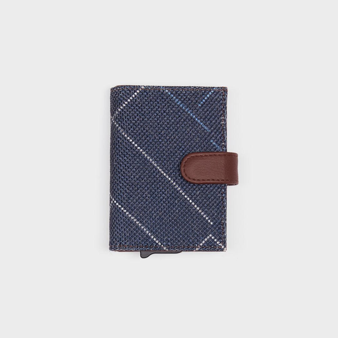 Bombay Tartan Arc Card Holder