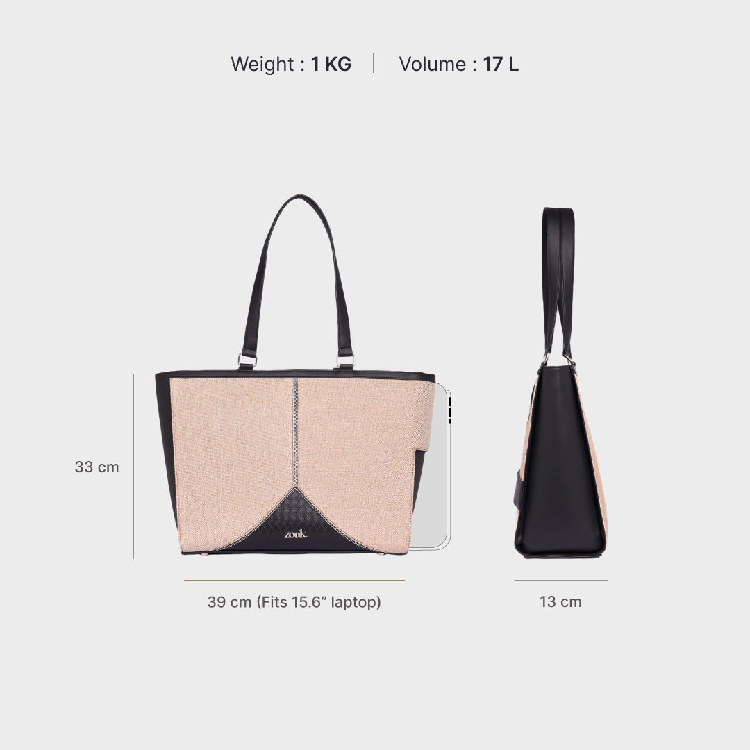 Beige Ascent Office Bag