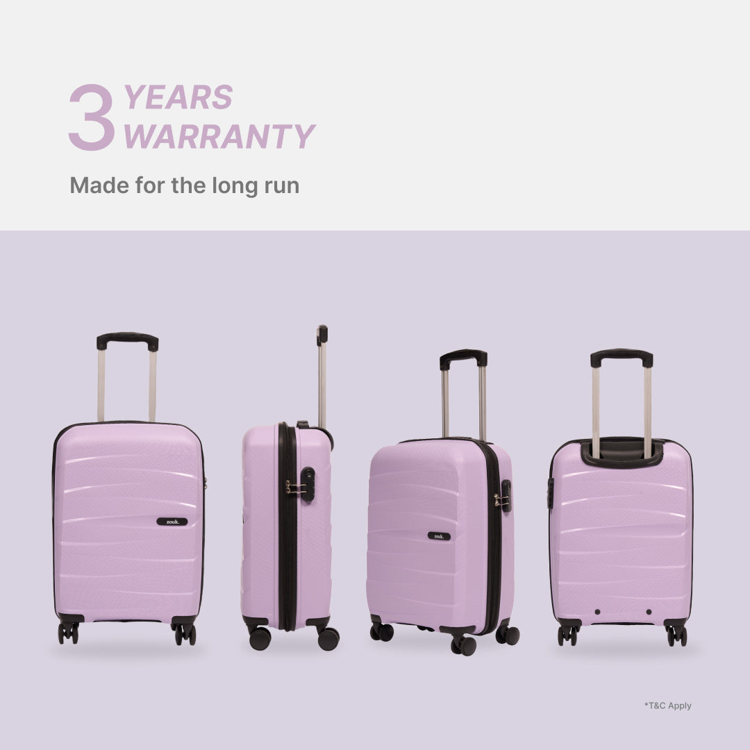Lilac Aira Trolley Bag Combo (Medium & Large)