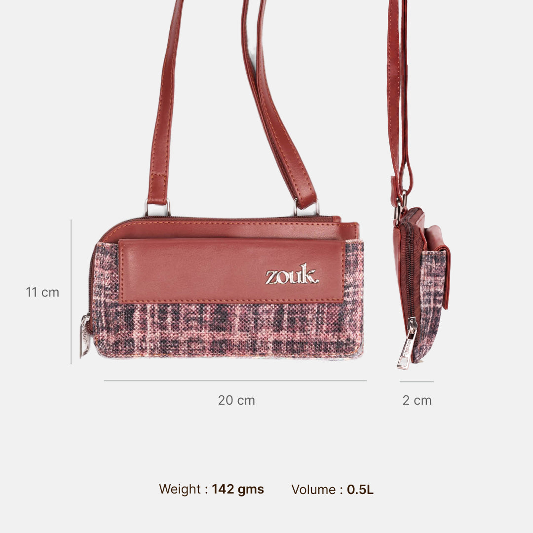 Azura Phone Sling Cashmere Noir (Pink)
