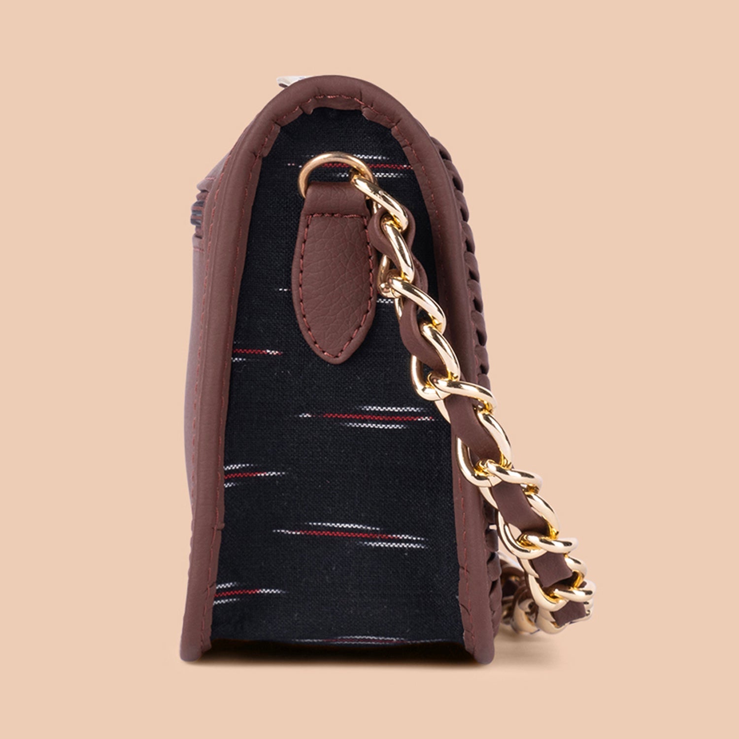 ZIP-Aalya Baguette - Ikat GreRed