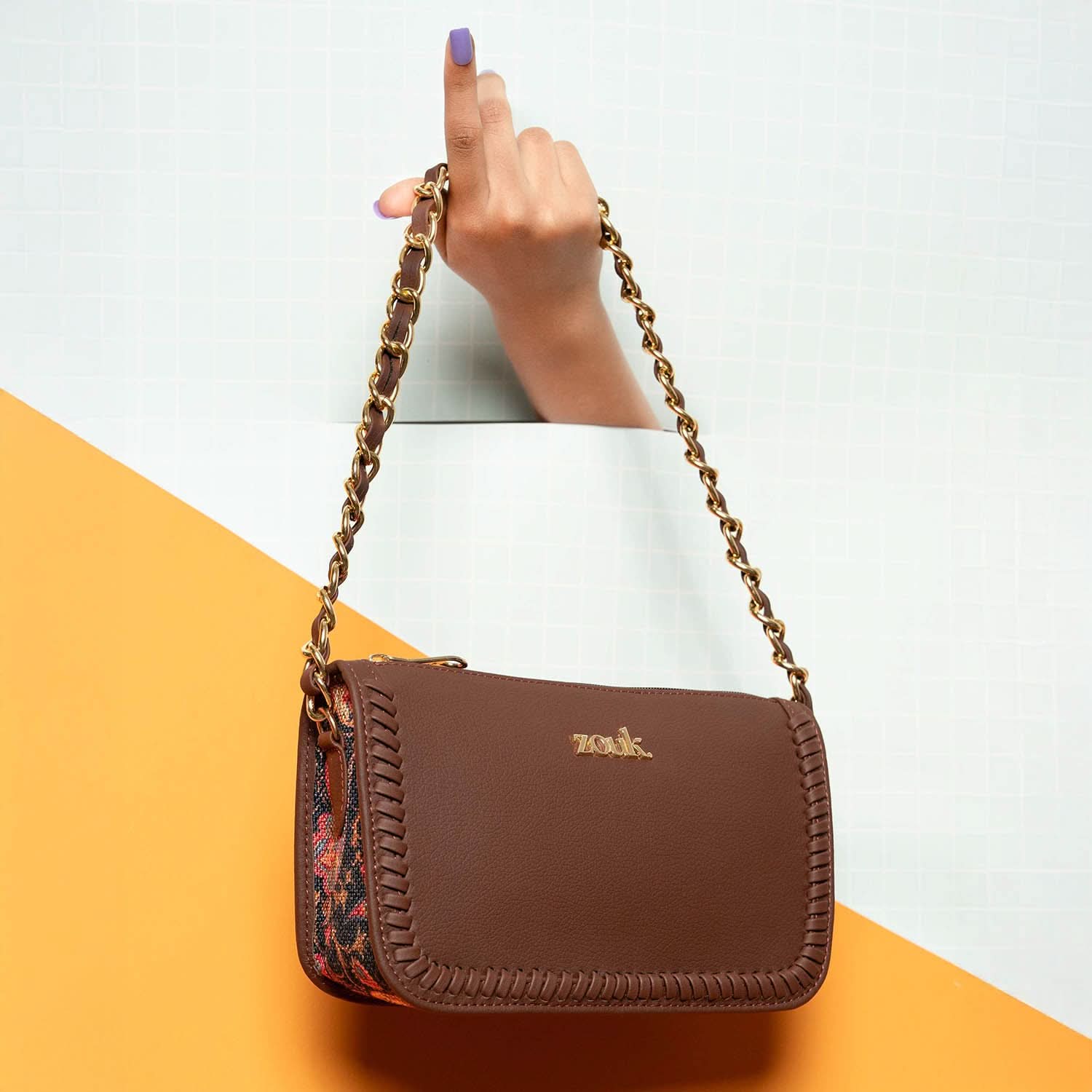 Aalya Baguette - Paisley Print