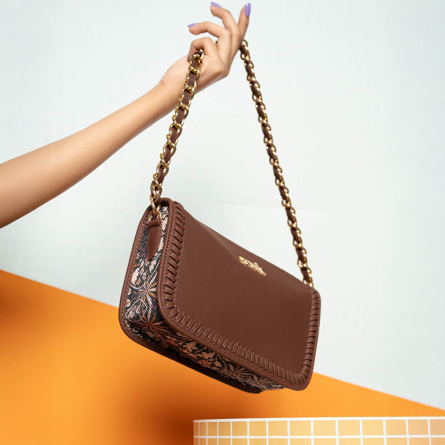 Aalya Baguette - Kashmir Blooms