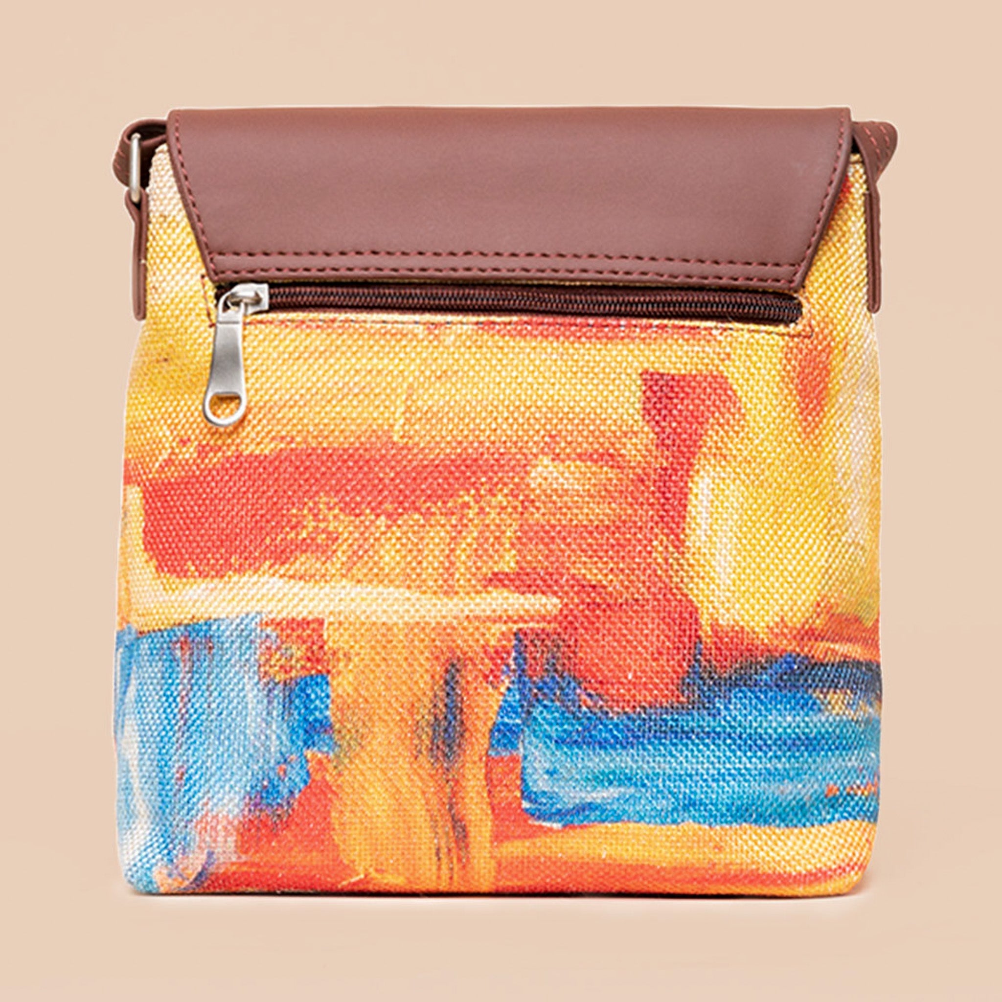 Abstract Amaze Flap Sling Bag