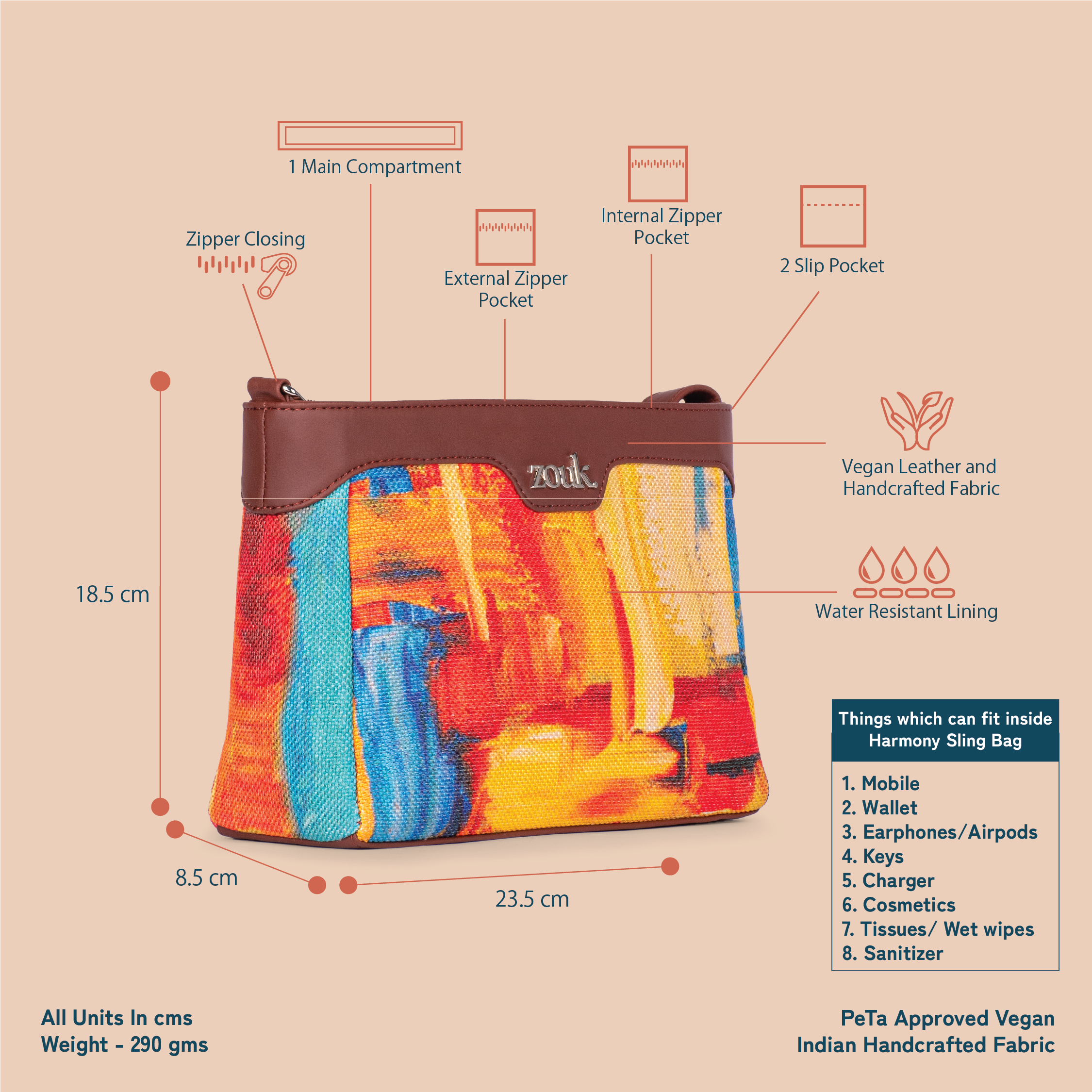 Abstract Amaze Harmony Sling Bag