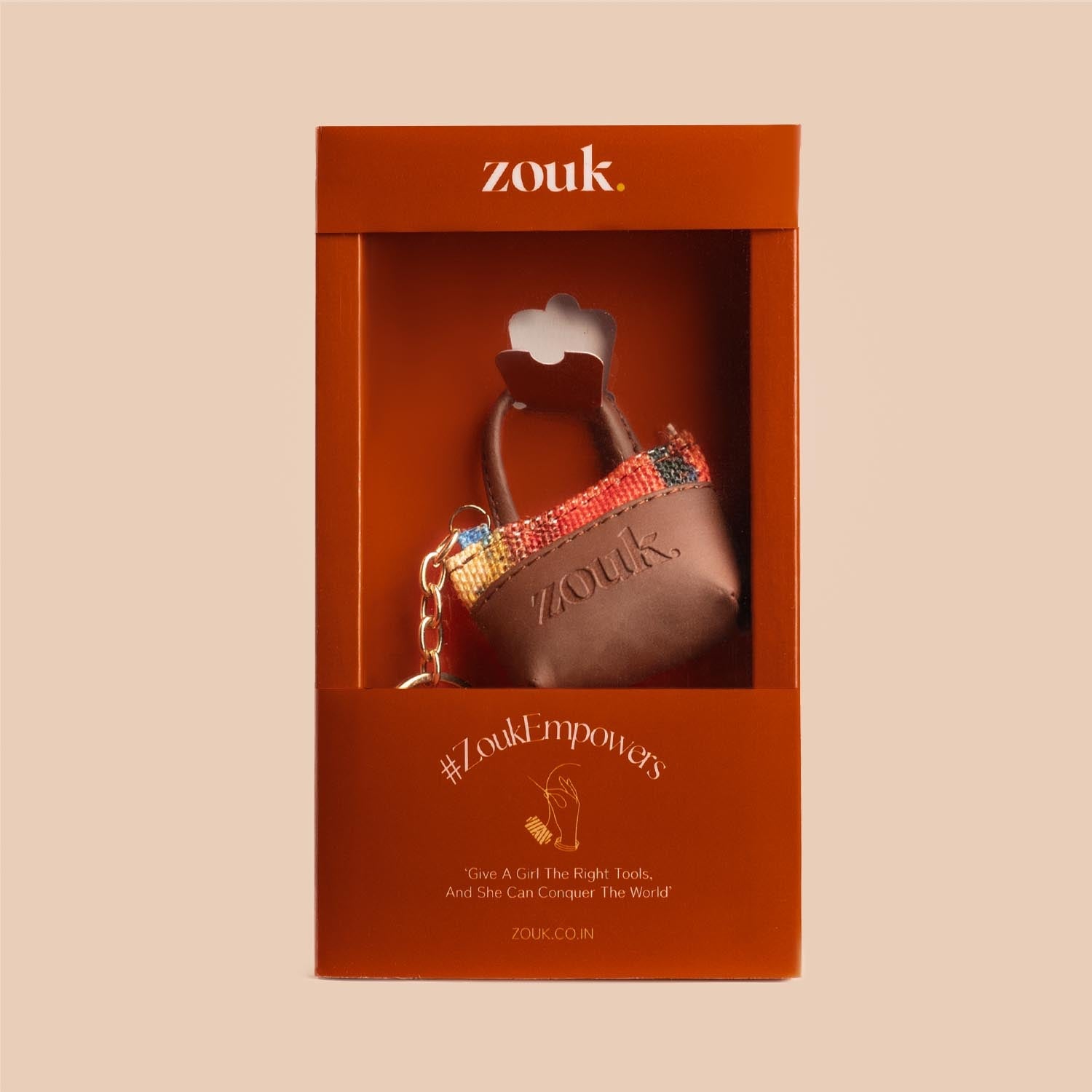 ZIP-Abstract Amaze Power Potli Keychain