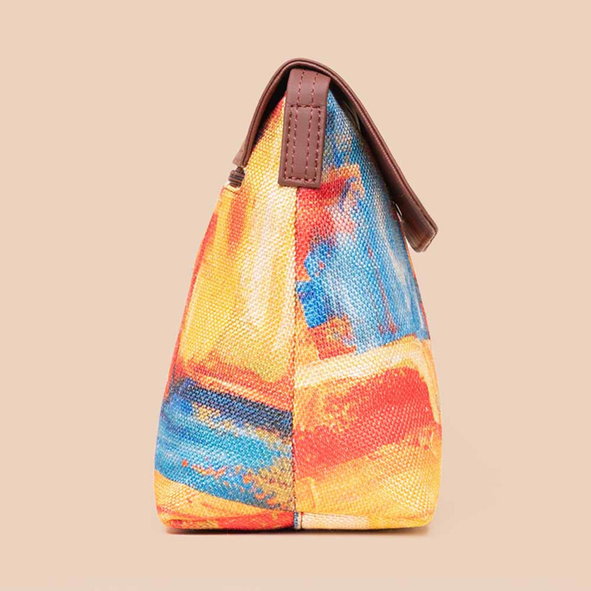 Abstract Amaze Flap Sling Bag