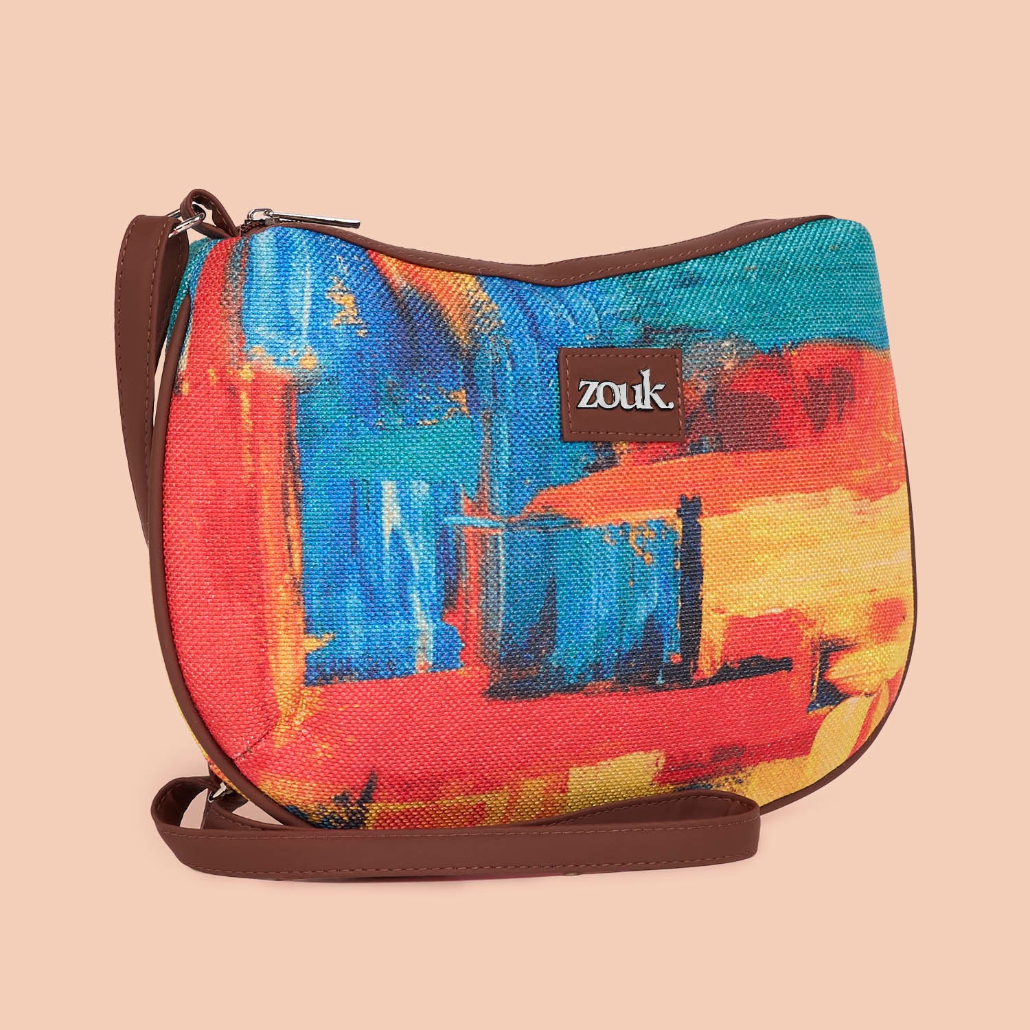 Abstract Amaze Structured Shoulder Bag