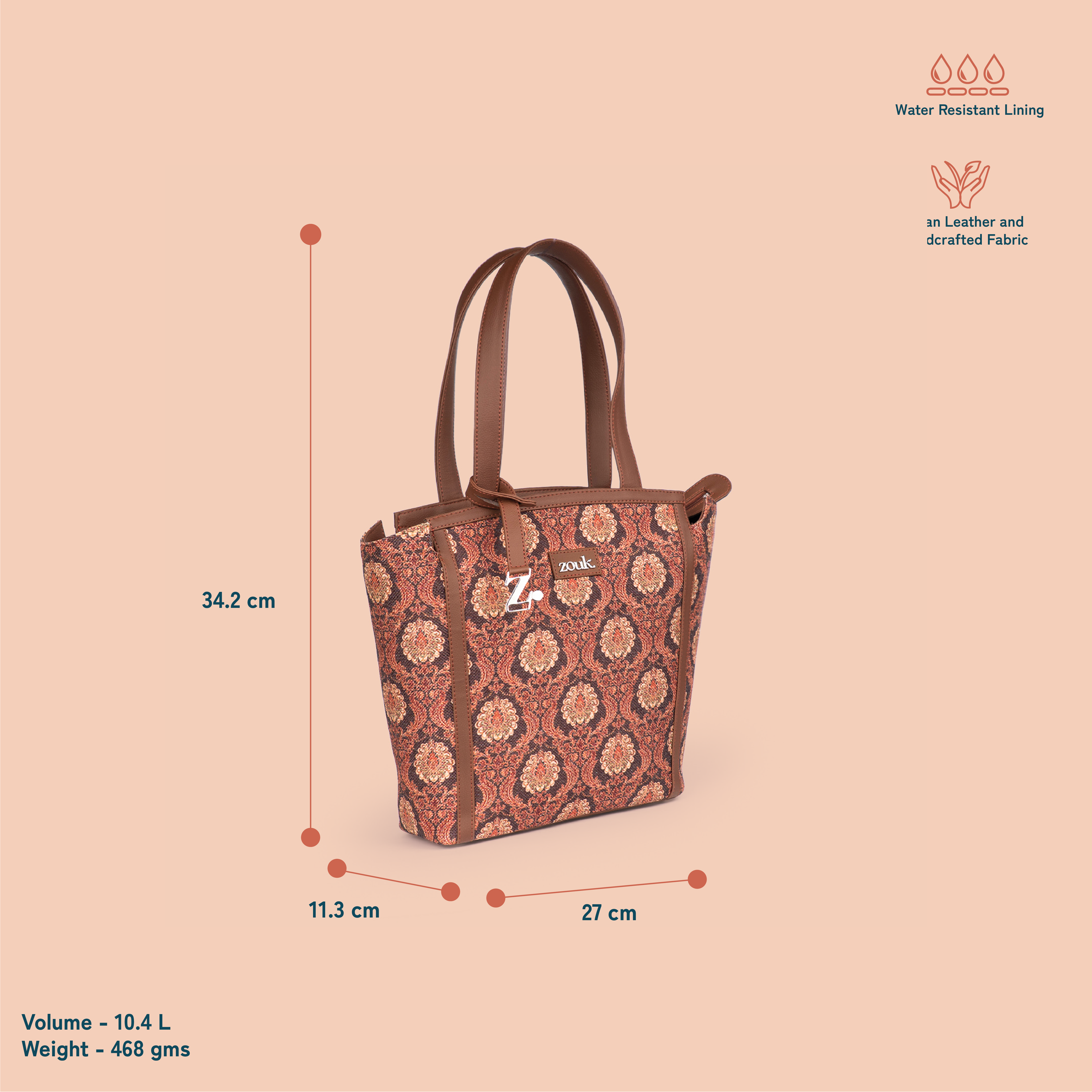 Rhea Kapoor Adira Tote Bag - Jodhpur Damask