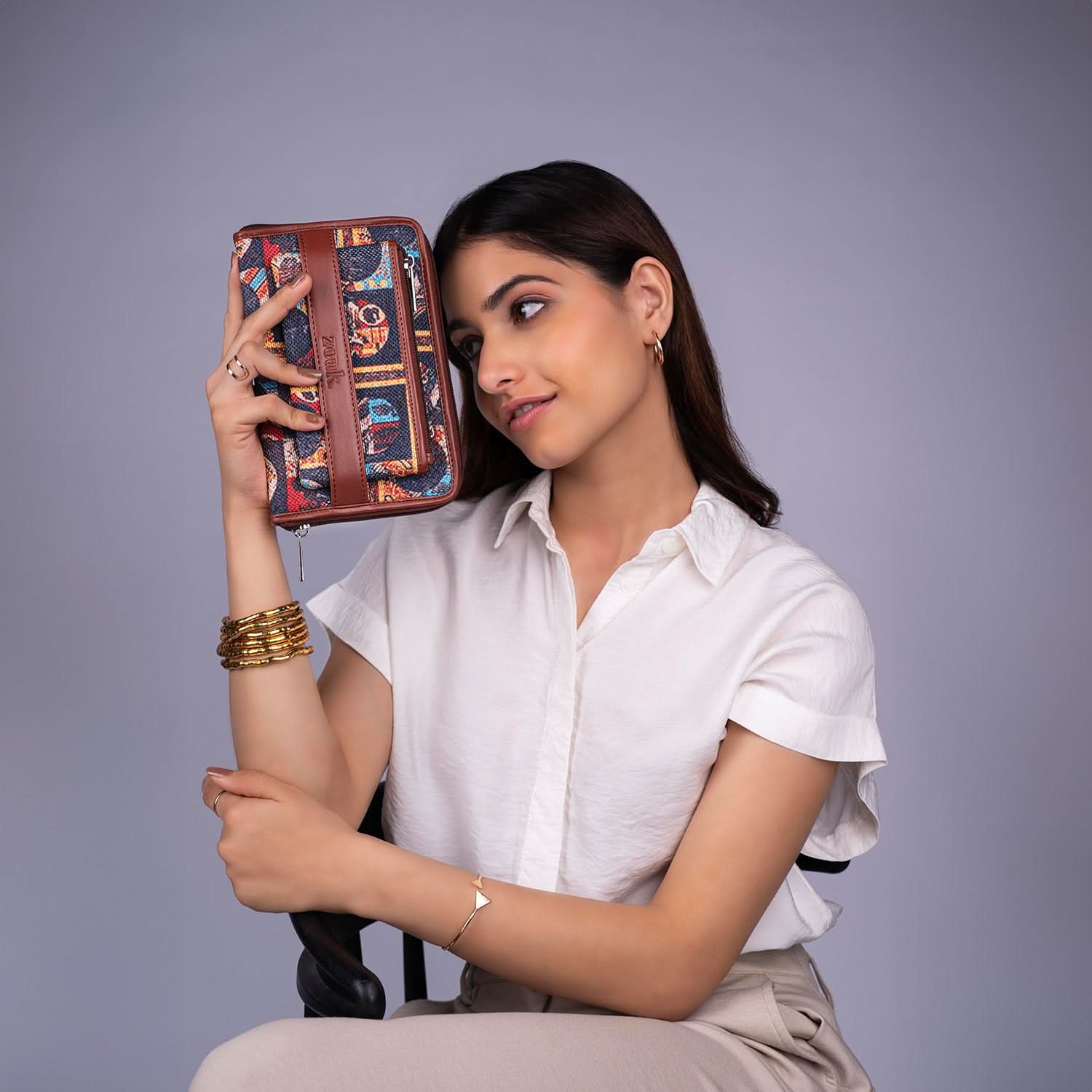 African Art Classic Zipper Wallet