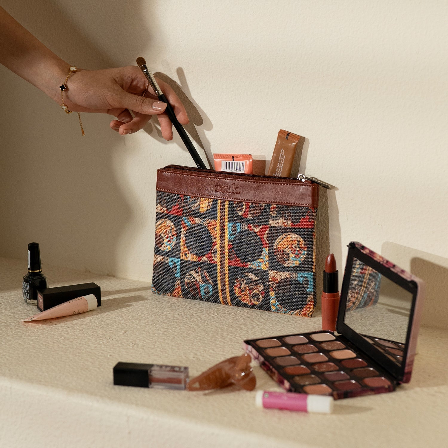 African Art Cosmetic Pouch