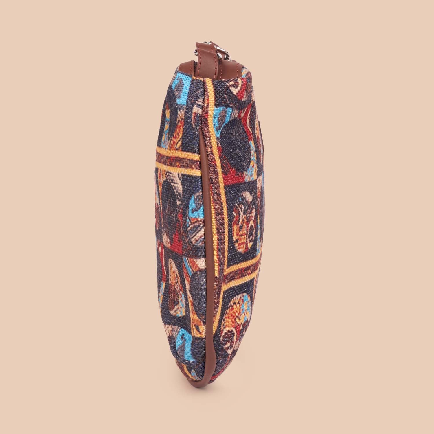 African Art Structured Shoulder Bag