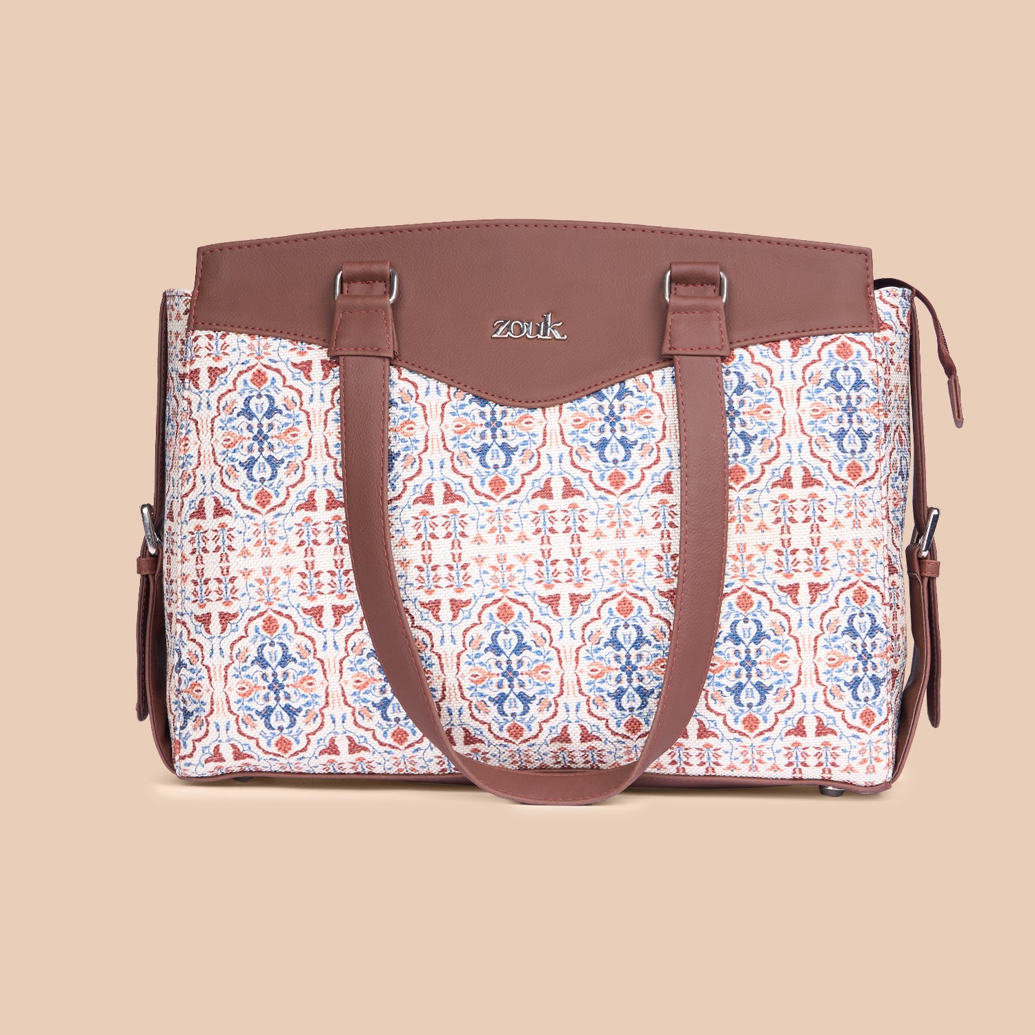 Agra Floral Women's Work Bag Brown