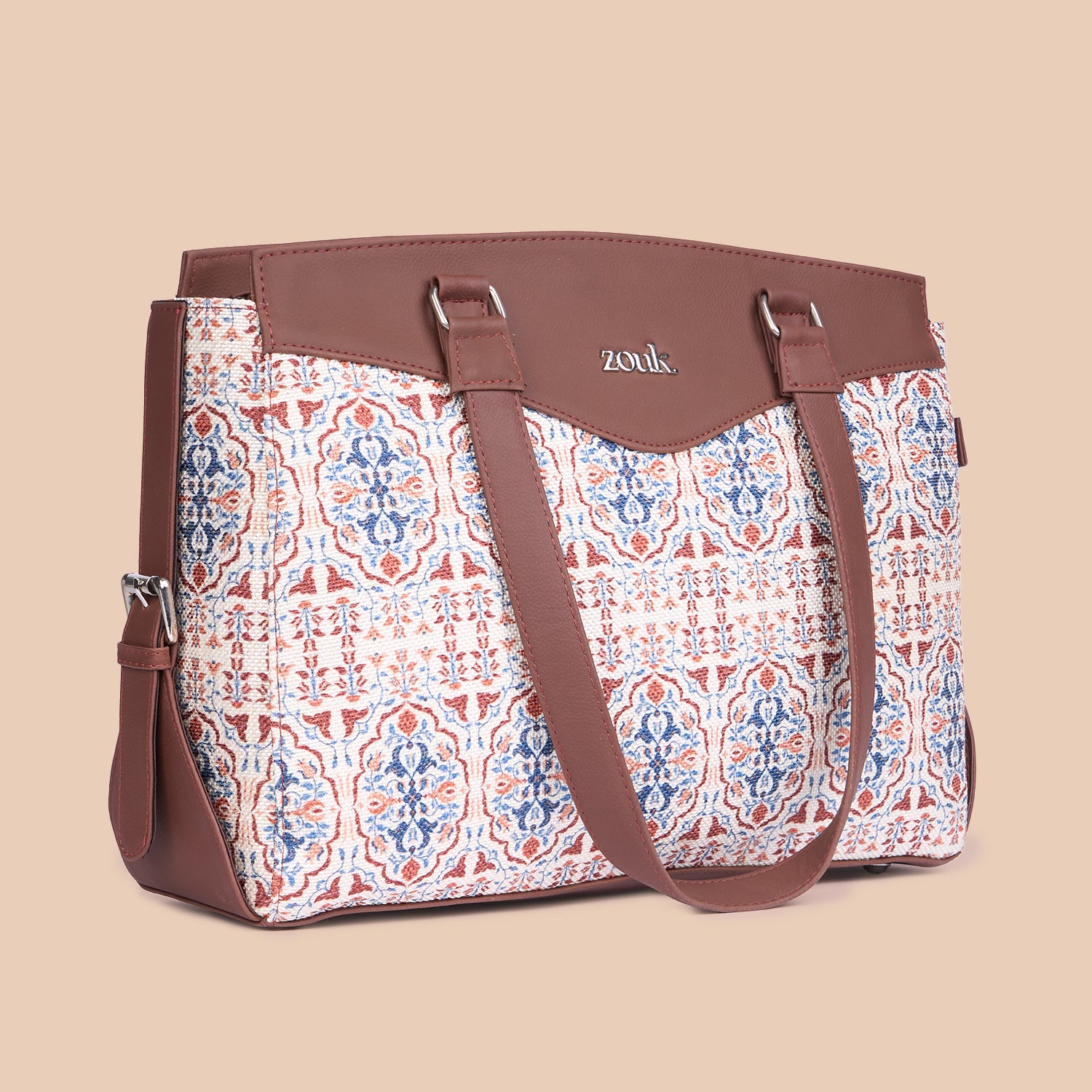 Agra Floral Women's Work Bag Brown