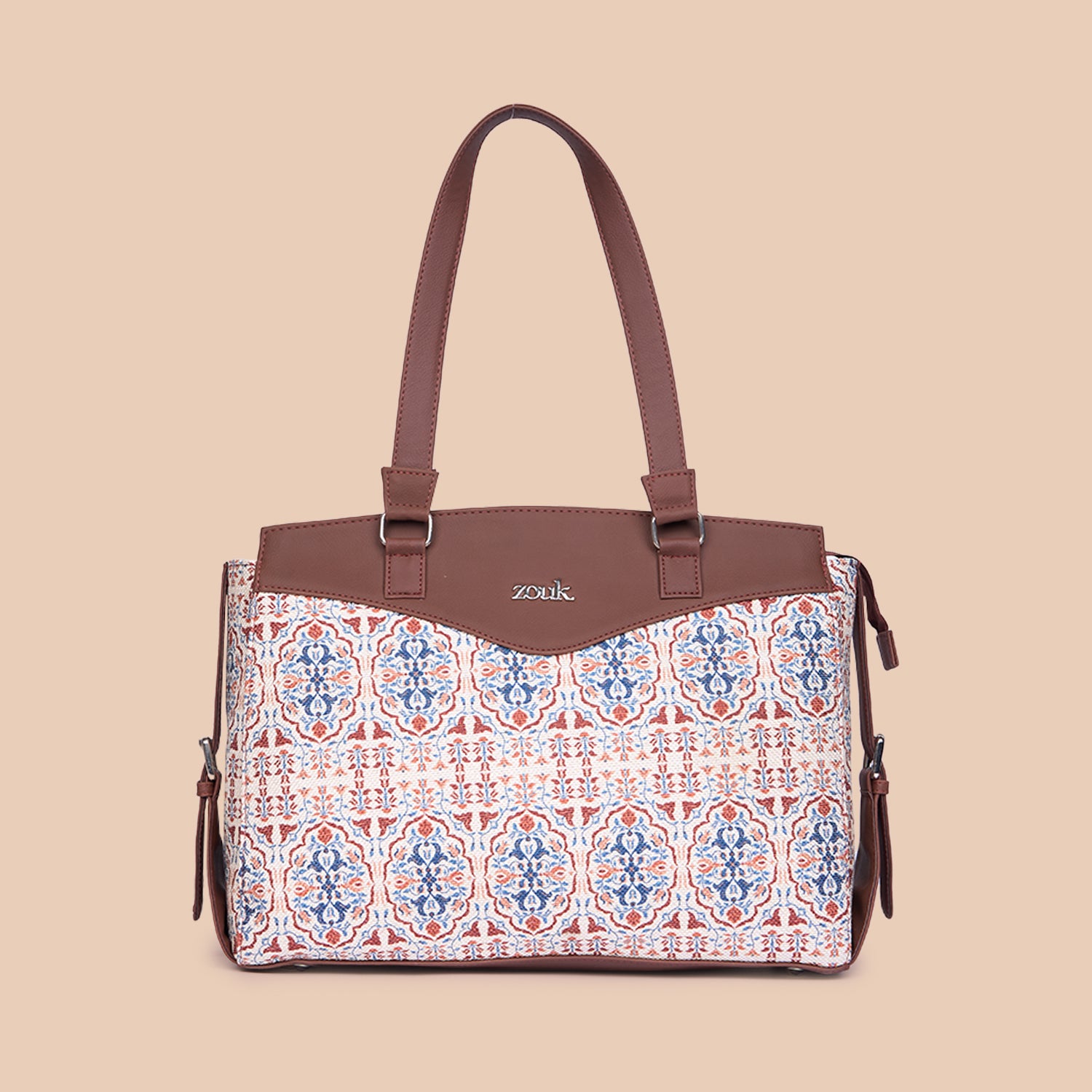 Agra Floral Women's Work Bag Brown