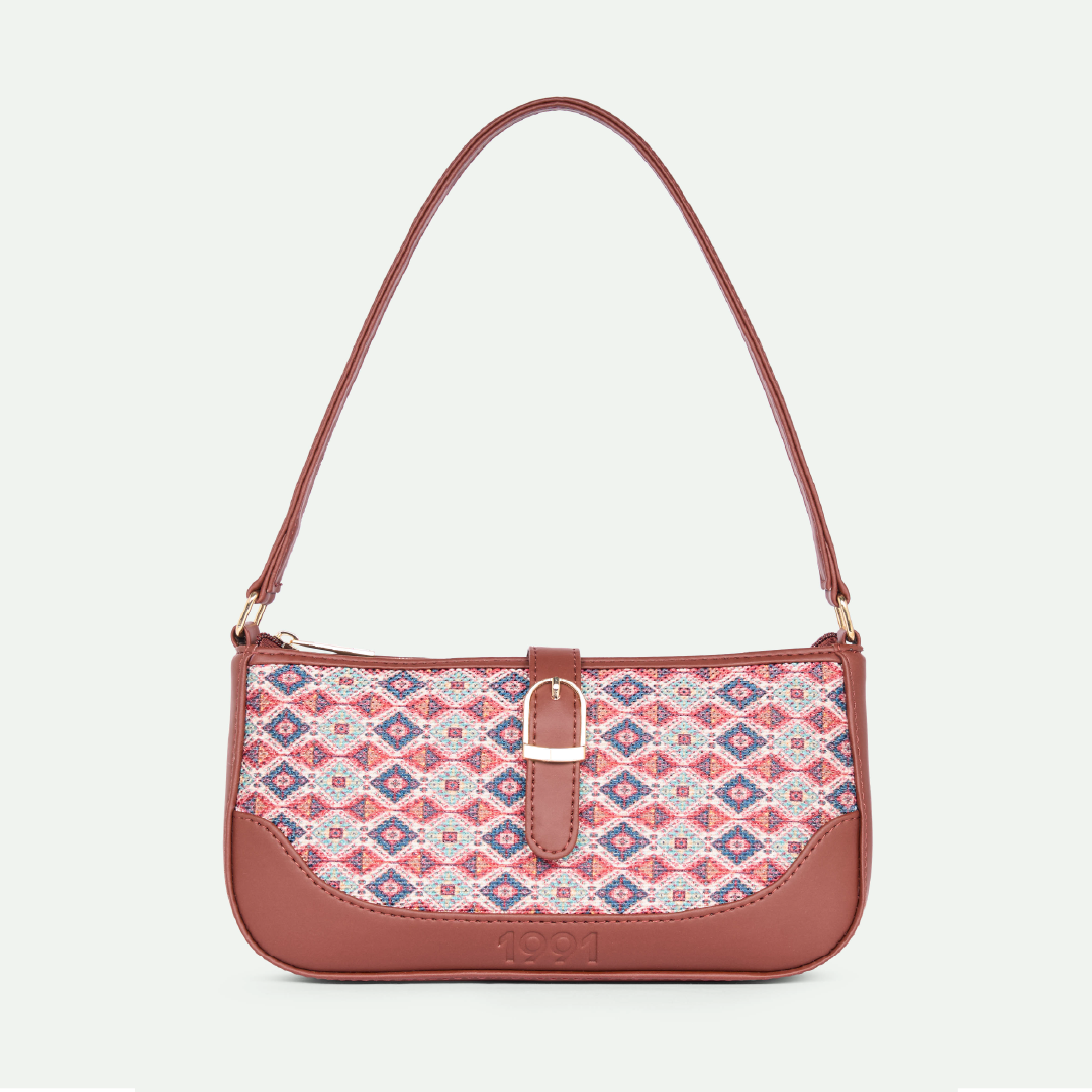 Ajrakh Kami Classic Sling Bag - 1991 by Zouk