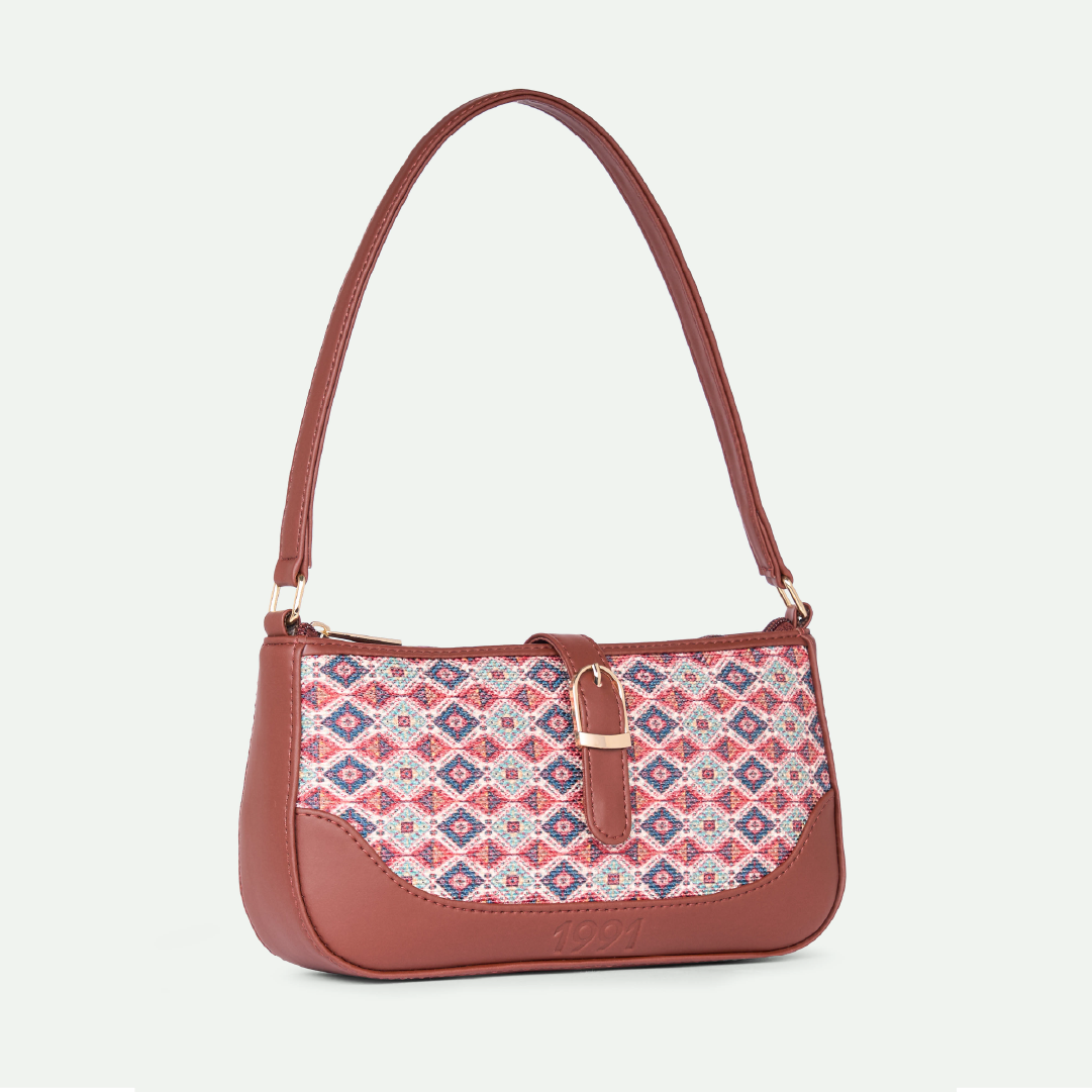 Ajrakh Kami Classic Sling Bag - 1991 by Zouk