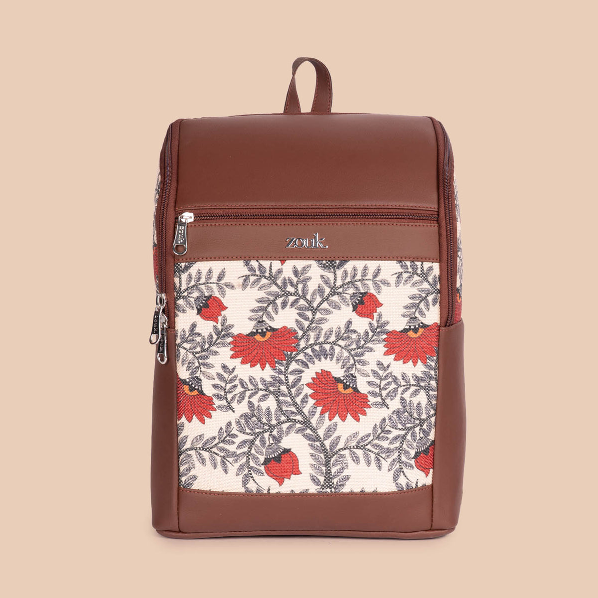 Amalia Laptop Backpack (Brown) - Nawabi Couture