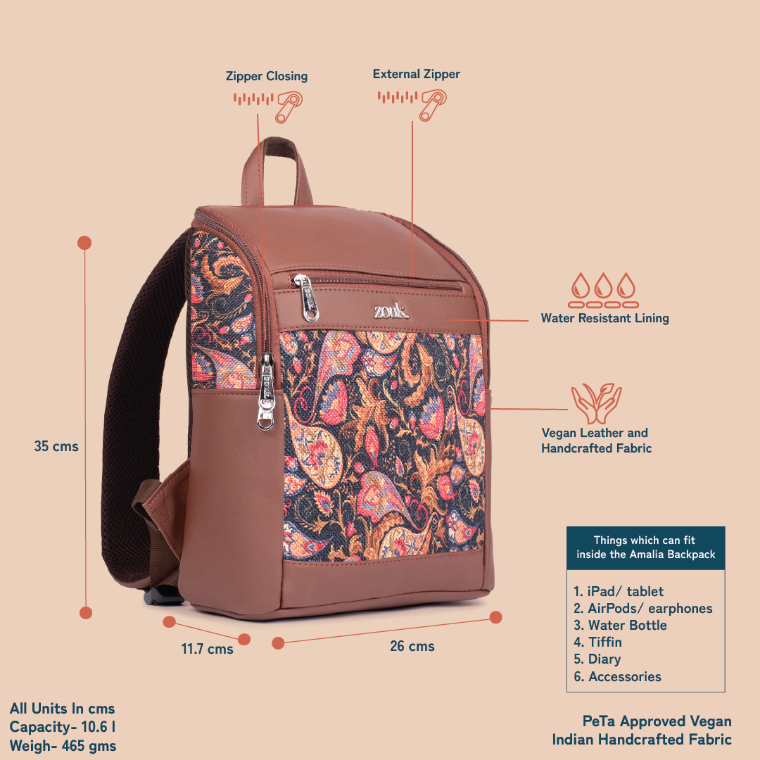 Paisley Print Amalia Daypack