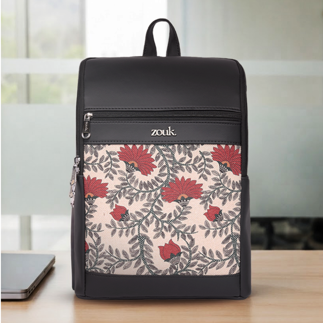 Amalia Laptop Backpack (Black) - Nawabi Couture