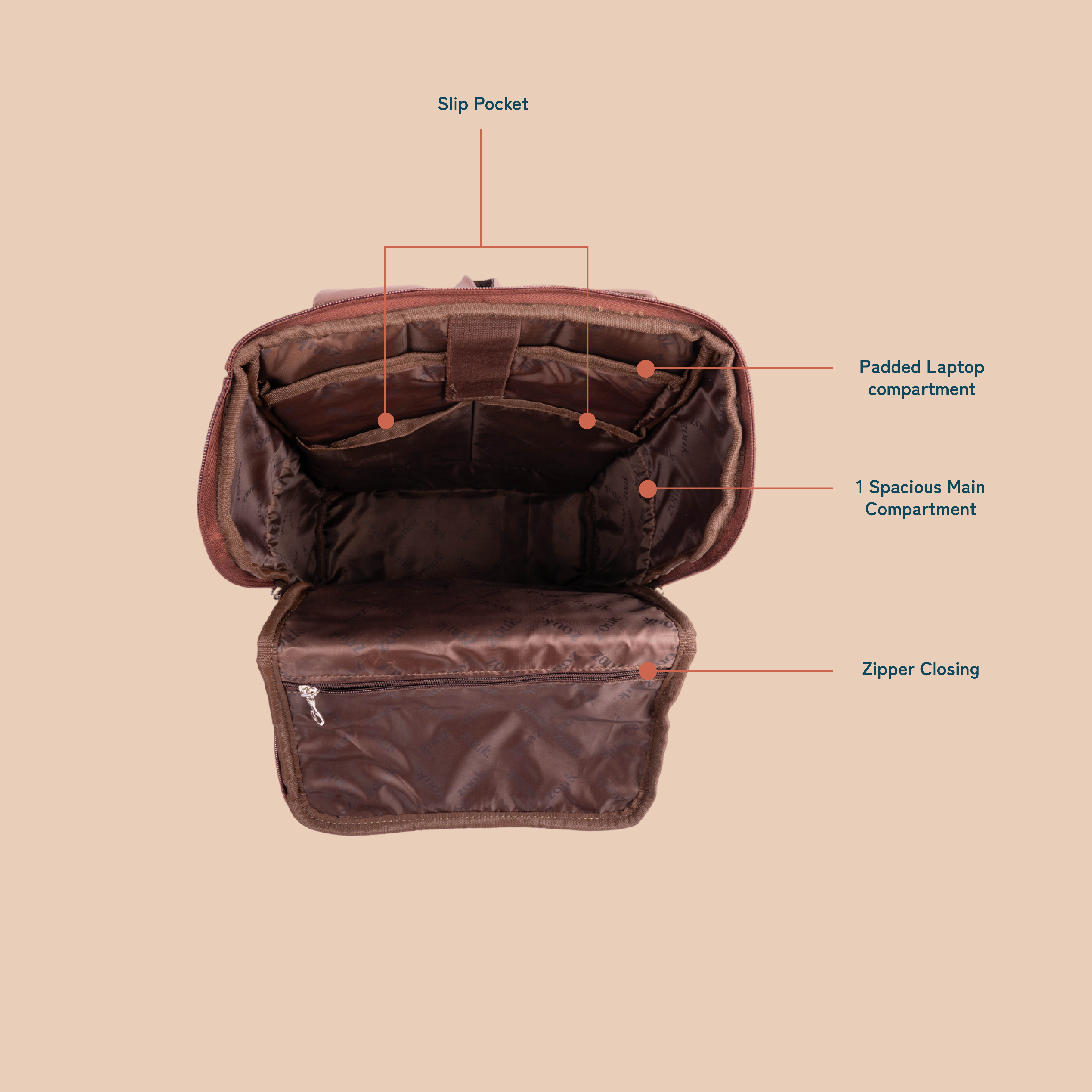 Amalia Backpack (Large) - Bidri Kaiser