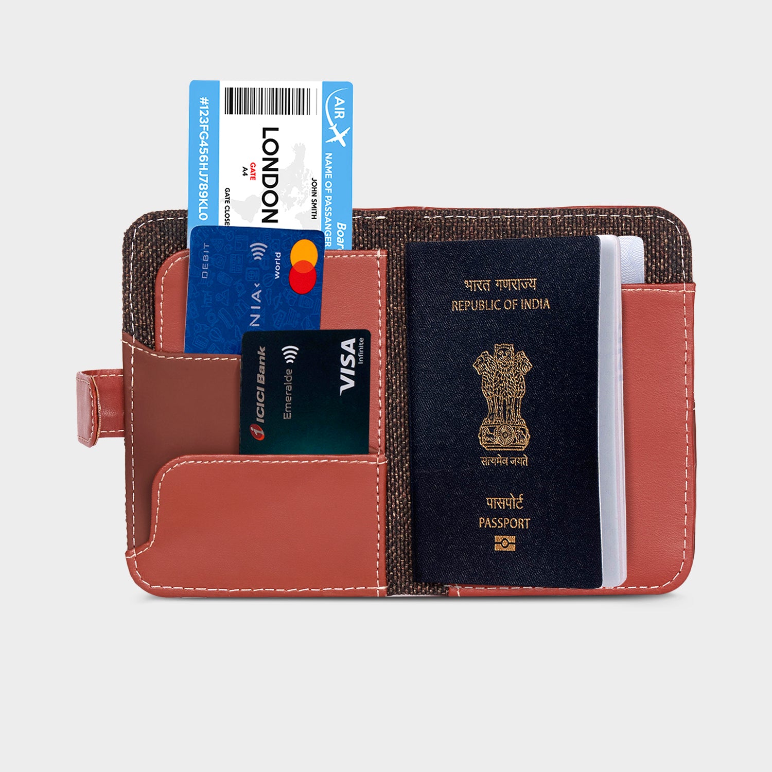 Amica Passport Case - Jet Black